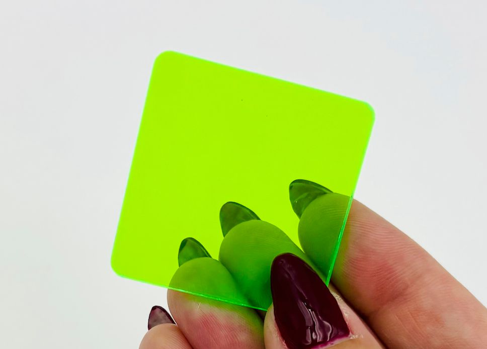 1/8” Clear Colour Acrylic - Neon Green