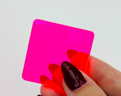 1/8” Clear Colour Acrylic - Neon Pink