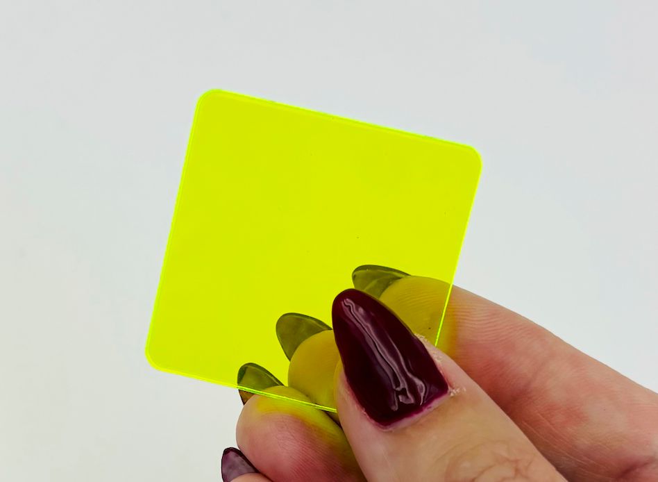 1/8” Clear Colour Acrylic - Neon Yellow (previously &