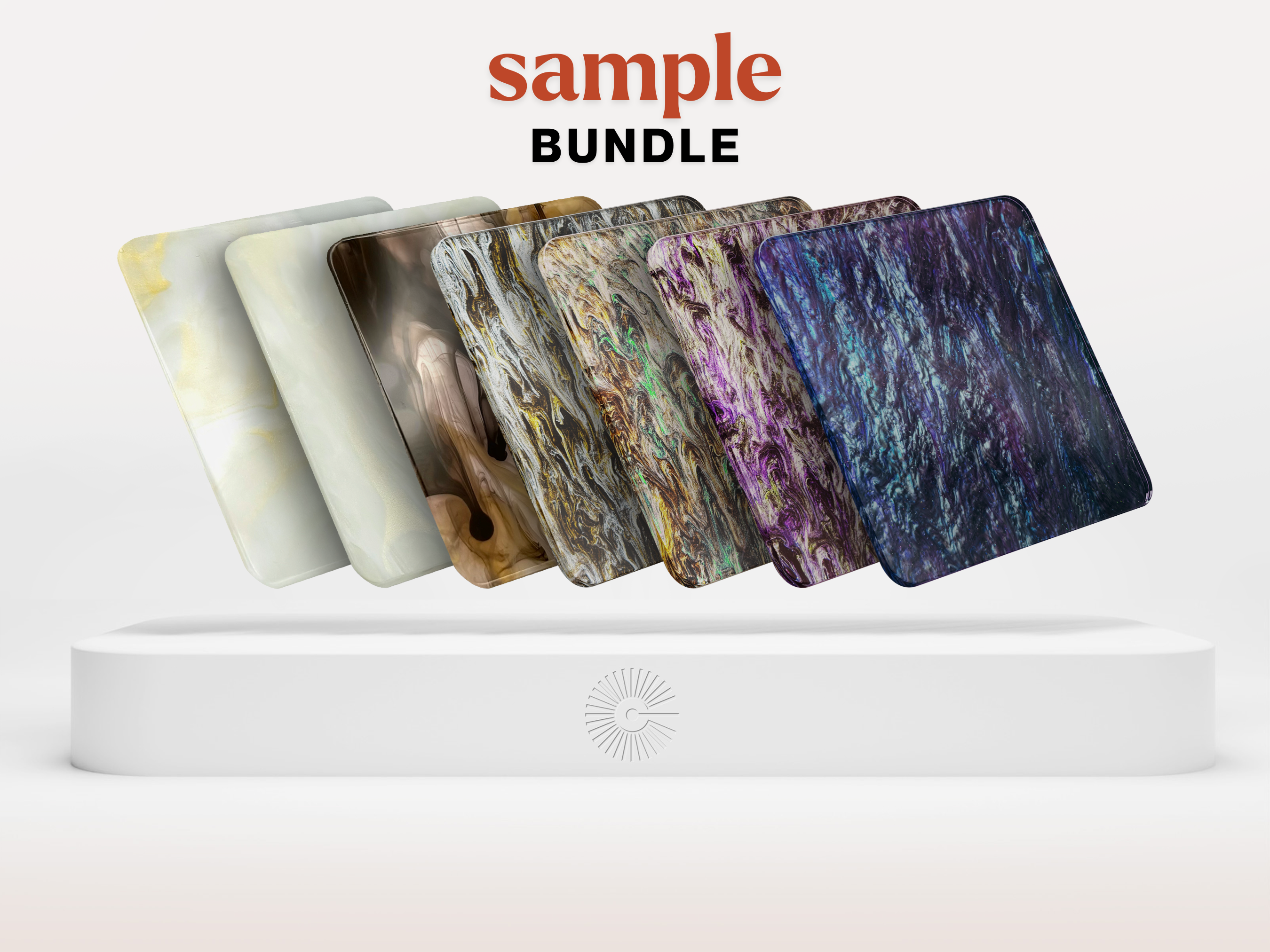 2&quot;x2&quot; Sample Bundle - (x7) Celestial Acrylics