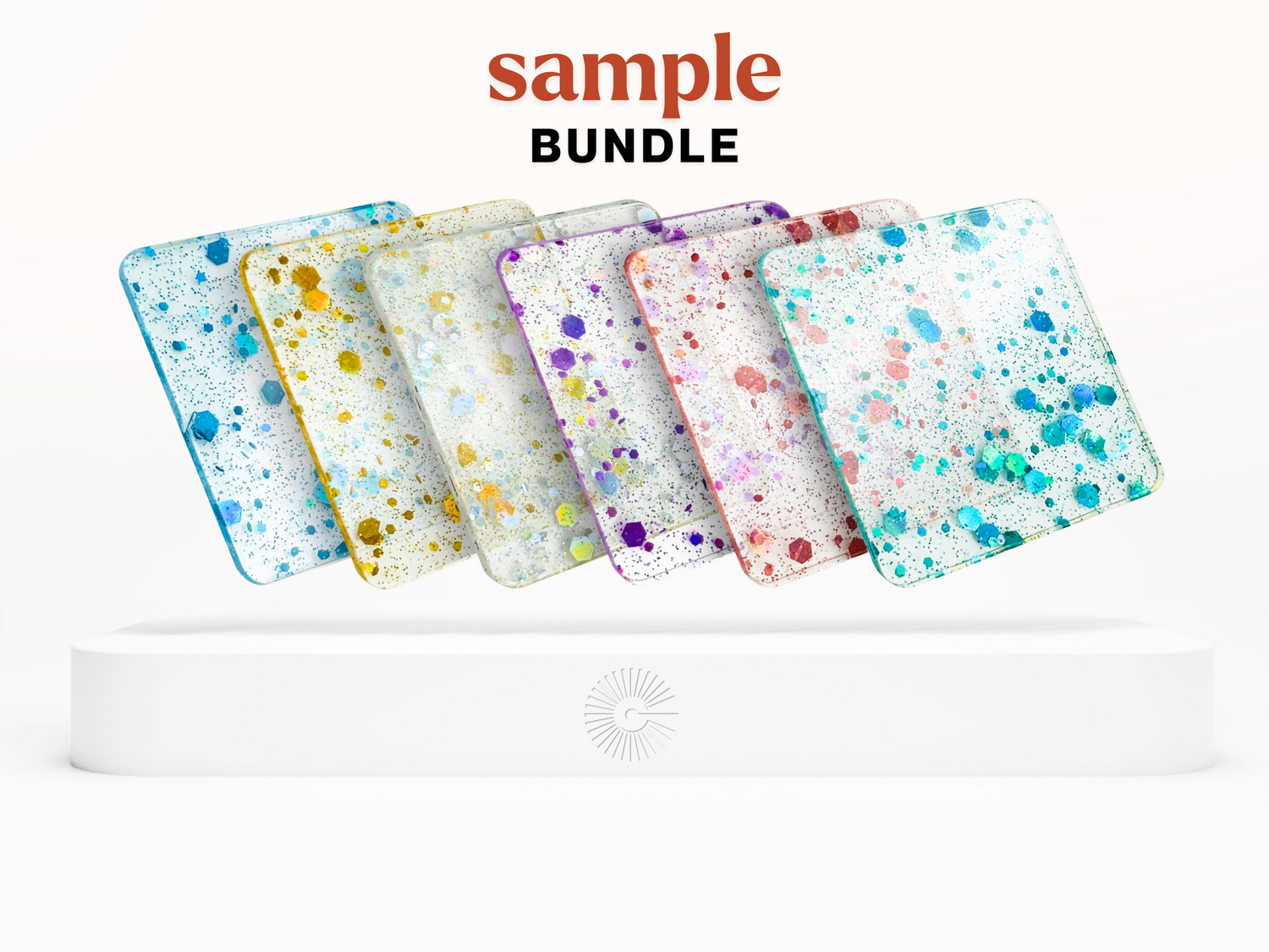 2&quot;x2&quot; Sample Bundle - (x6) Gemstones Acrylics