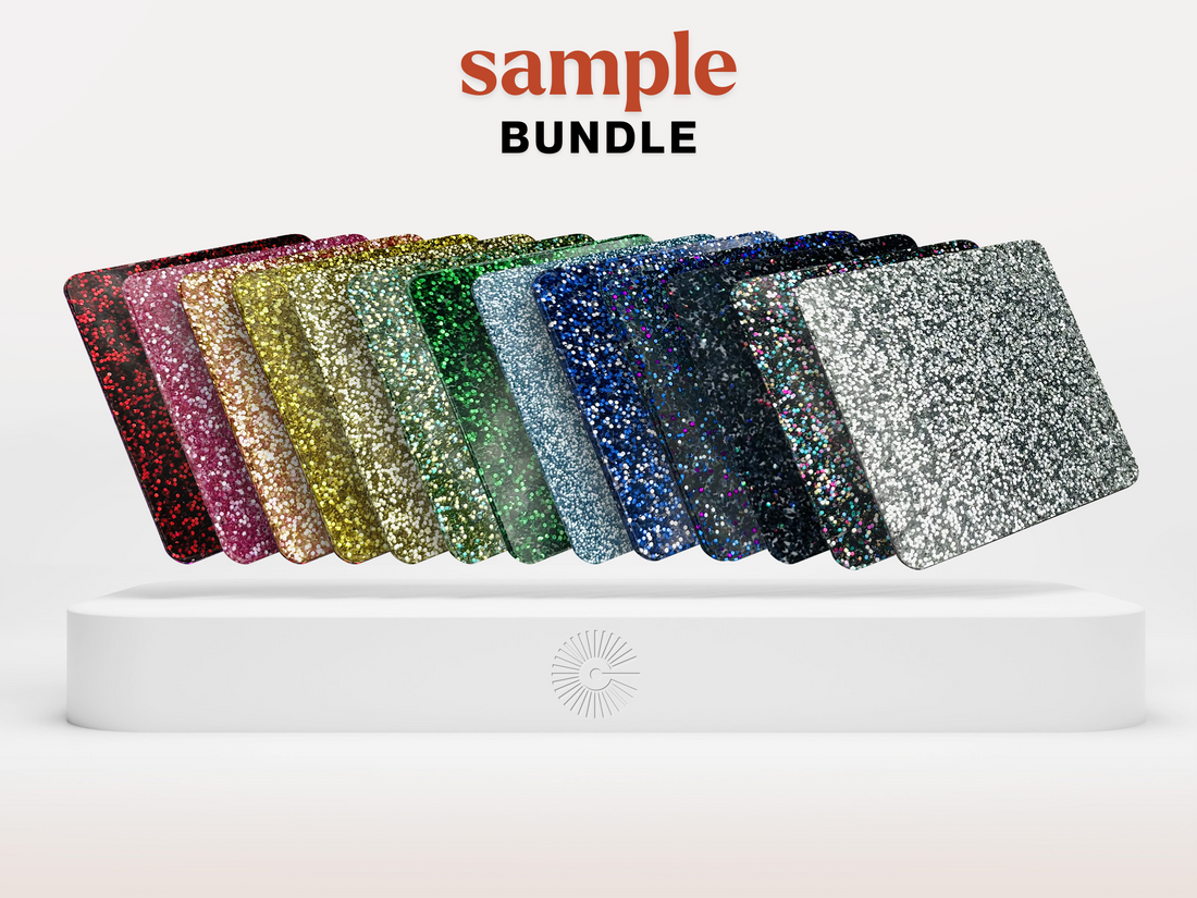 2&quot;x2&quot; Sample Bundle - (x13) Glitter Acrylics